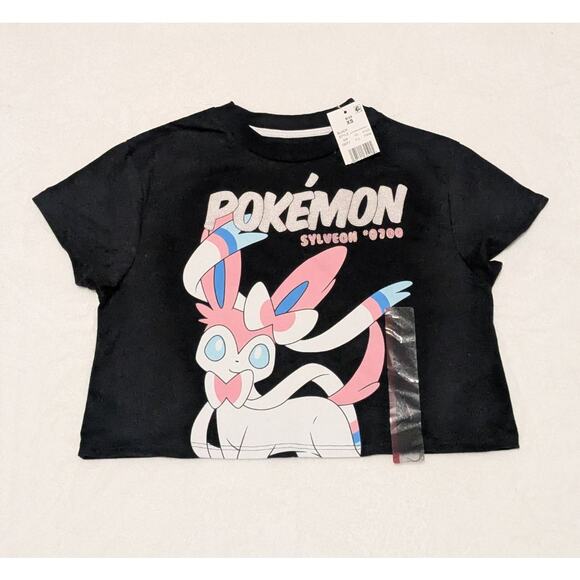 Cute Black Pokemon Women's Crop Top Size XS - Picture 1 of 3